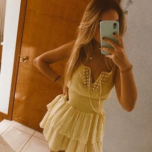 Yellow studded dress!